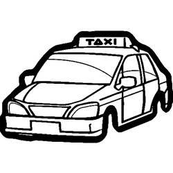 Dessin à colorier: Taxi (Transport) #137221 - Coloriages à Imprimer Gratuits
