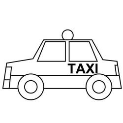 Dessin à colorier: Taxi (Transport) #137240 - Coloriages à Imprimer Gratuits