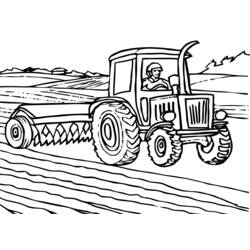 Dessin à colorier: Tracteur (Transport) #141943 - Coloriages à Imprimer Gratuits