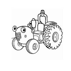 Dessin à colorier: Tracteur (Transport) #141944 - Coloriages à Imprimer Gratuits
