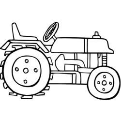 Dessin à colorier: Tracteur (Transport) #141950 - Coloriages à Imprimer Gratuits