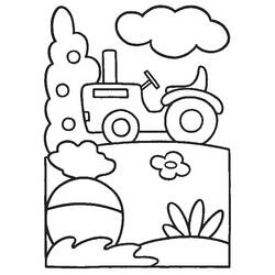 Dessin à colorier: Tracteur (Transport) #141969 - Coloriages à Imprimer Gratuits