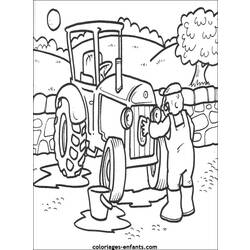 Dessin à colorier: Tracteur (Transport) #141995 - Coloriages à Imprimer Gratuits
