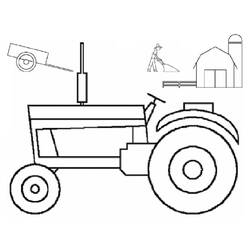 Dessin à colorier: Tracteur (Transport) #142009 - Coloriages à Imprimer Gratuits