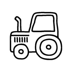 Dessin à colorier: Tracteur (Transport) #142041 - Coloriages à Imprimer Gratuits