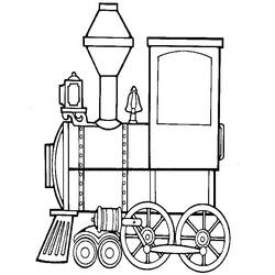 Dessin à colorier: Train / Locomotive (Transport) #135028 - Coloriages à Imprimer Gratuits