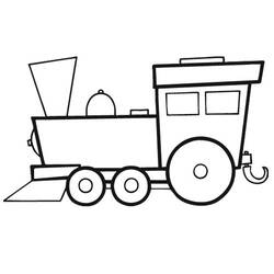 Dessin à colorier: Train / Locomotive (Transport) #135036 - Coloriages à Imprimer Gratuits