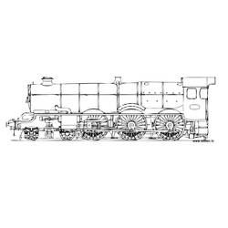 Dessin à colorier: Train / Locomotive (Transport) #135060 - Coloriages à Imprimer Gratuits