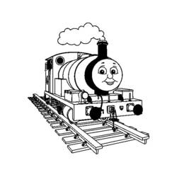 Dessin à colorier: Train / Locomotive (Transport) #135070 - Coloriages à Imprimer Gratuits