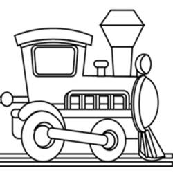 Dessin à colorier: Train / Locomotive (Transport) #135071 - Coloriages à Imprimer Gratuits