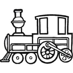 Dessin à colorier: Train / Locomotive (Transport) #135188 - Coloriages à Imprimer Gratuits