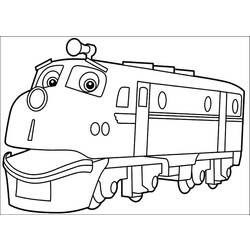 Dessin à colorier: Train / Locomotive (Transport) #135238 - Coloriages à Imprimer Gratuits