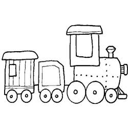 Dessin à colorier: Train / Locomotive (Transport) #135261 - Coloriages à Imprimer Gratuits