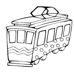 Dessin à colorier: Tramway (Transport) #145409 - Coloriages à Imprimer Gratuits