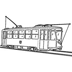 Dessin à colorier: Tramway (Transport) #145410 - Coloriages à Imprimer Gratuits