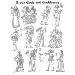 Coloring pages: Gods and Goddesses - Free Printable Coloring Pages